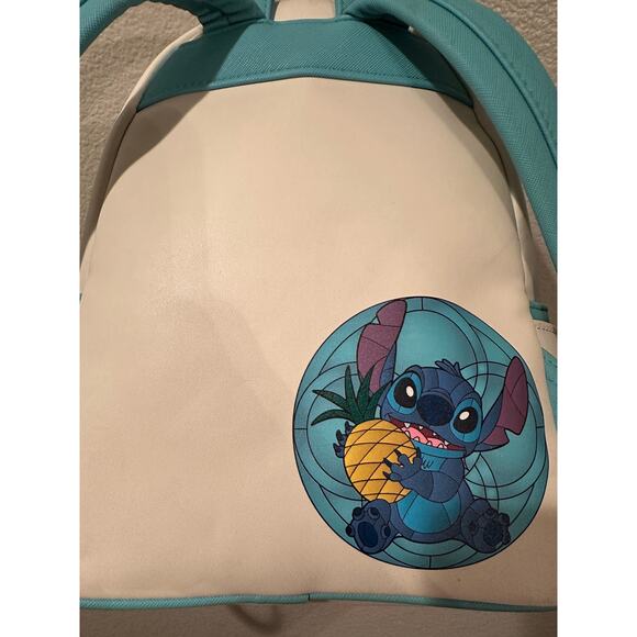 Loungefly Disney Lilo & Stitch Stained Glass Portrait Mini Backpack Boxlunch - Picture 6 of 8